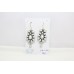Dangle Earrings Silver 925 Sterling Natural Freshwater Pearl Gemstone Women E318
